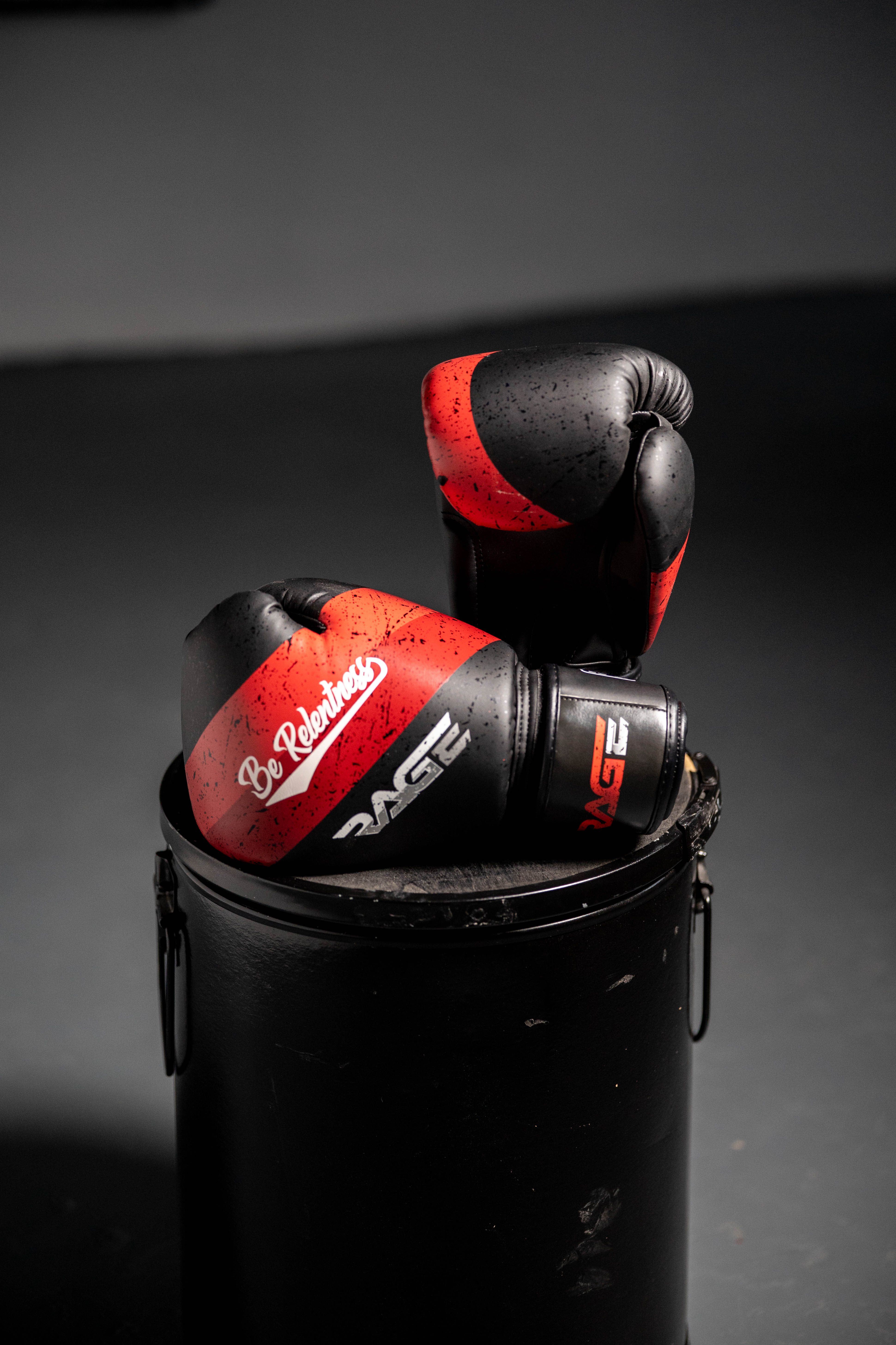 Gloves — boxing glove red black