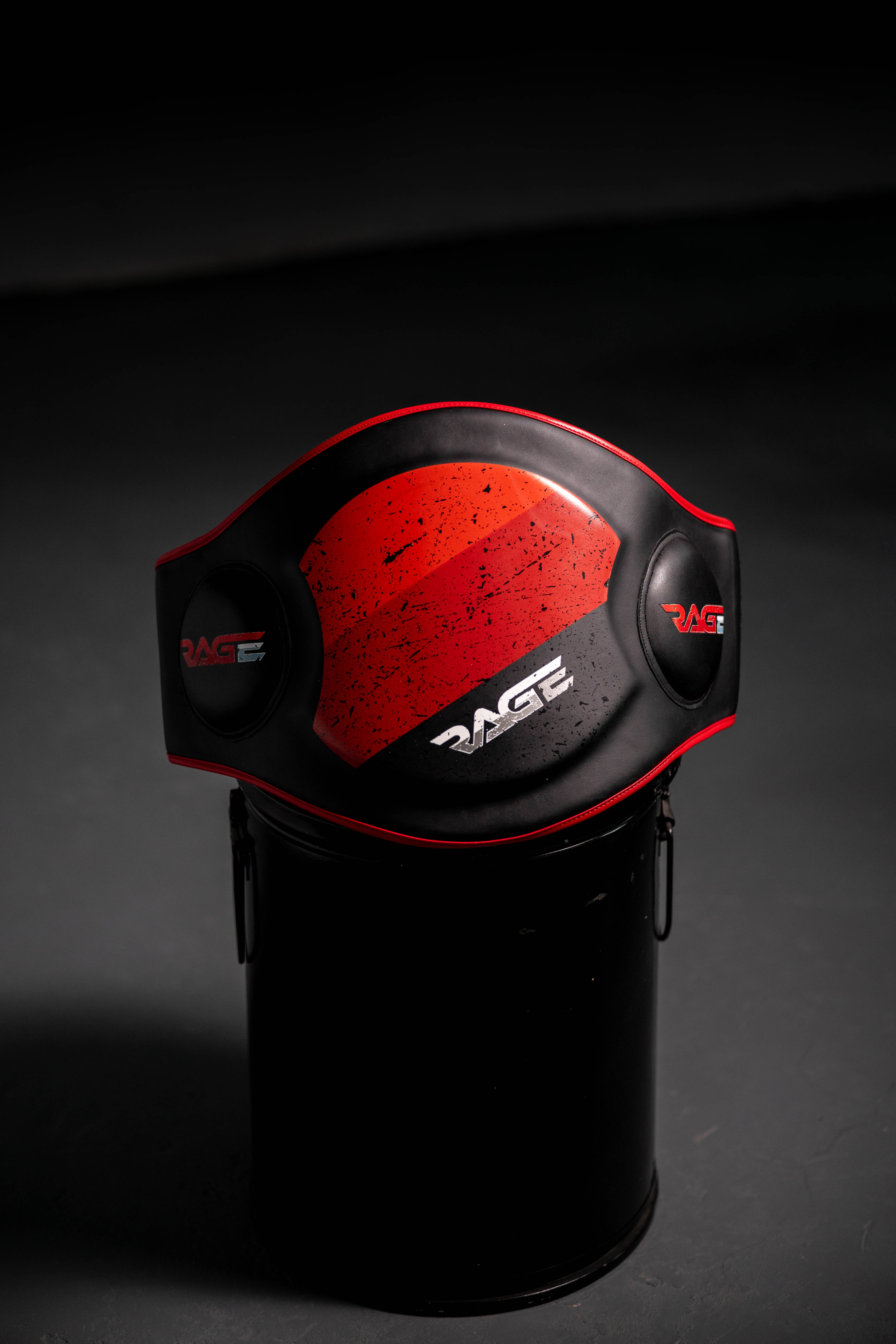 Pad Work Equipment — belly pad leather black red