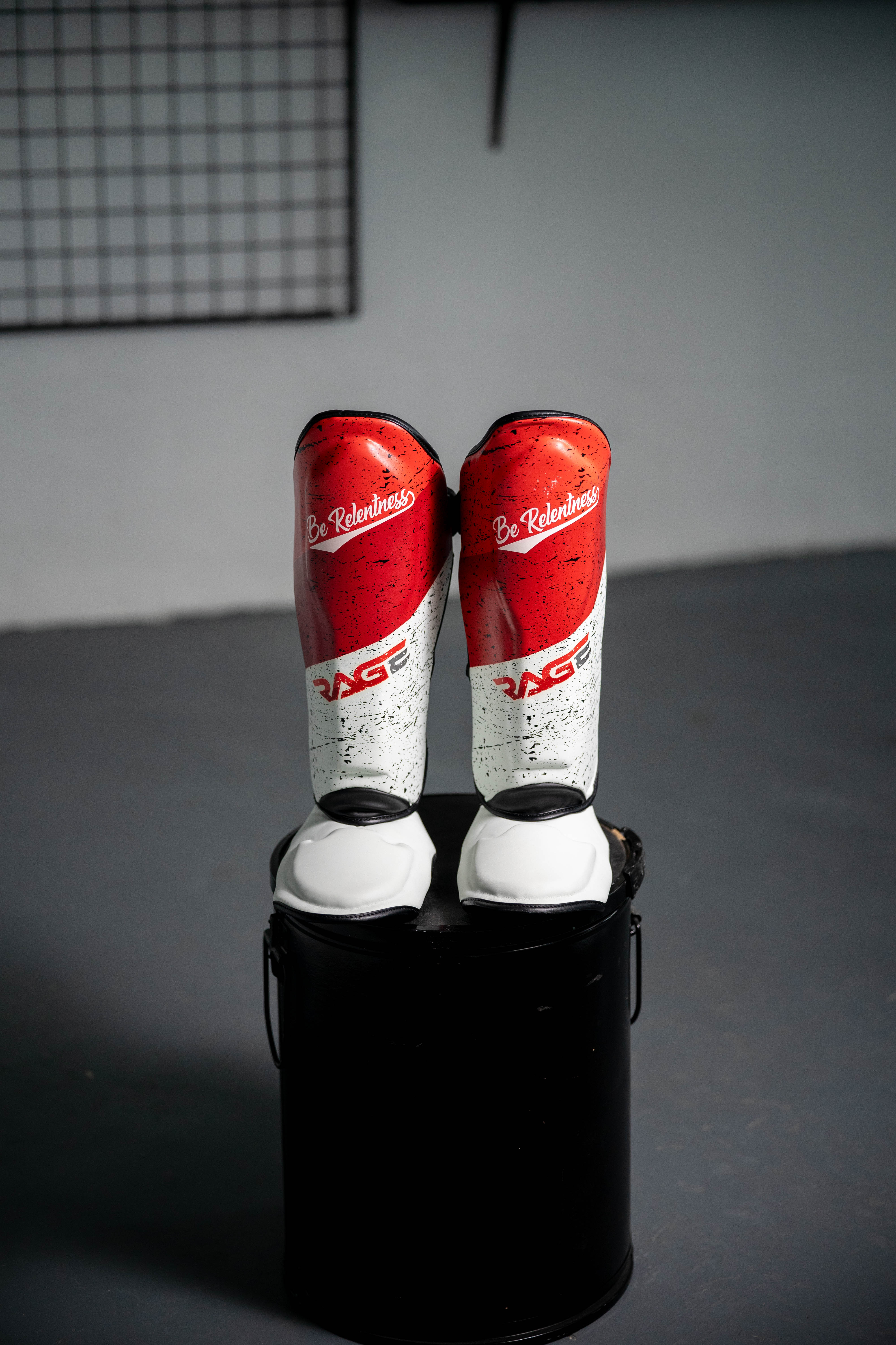 Protective Gear — shinguards red white