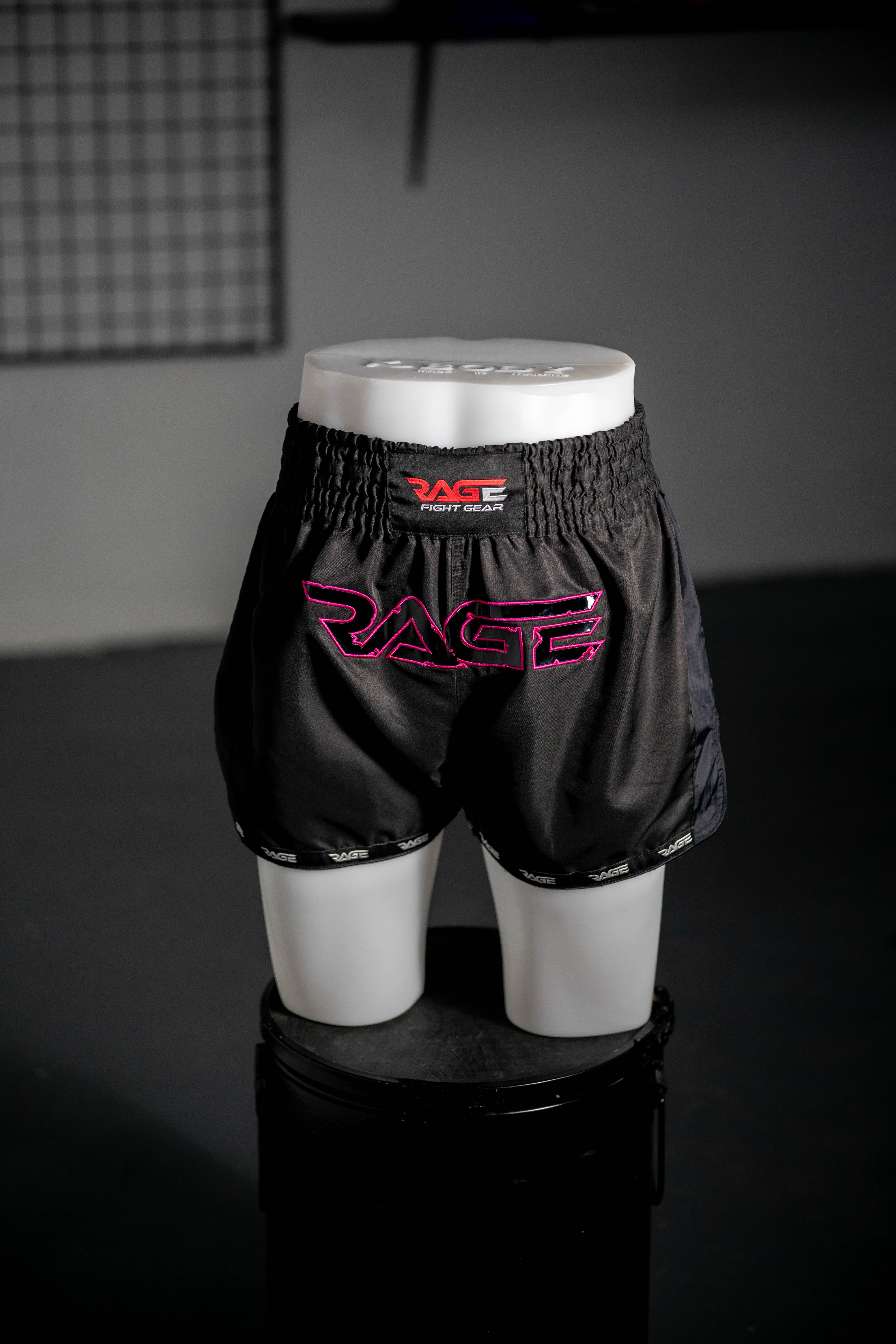 Muay Thai Shorts — muay thai shorts rage black pink
