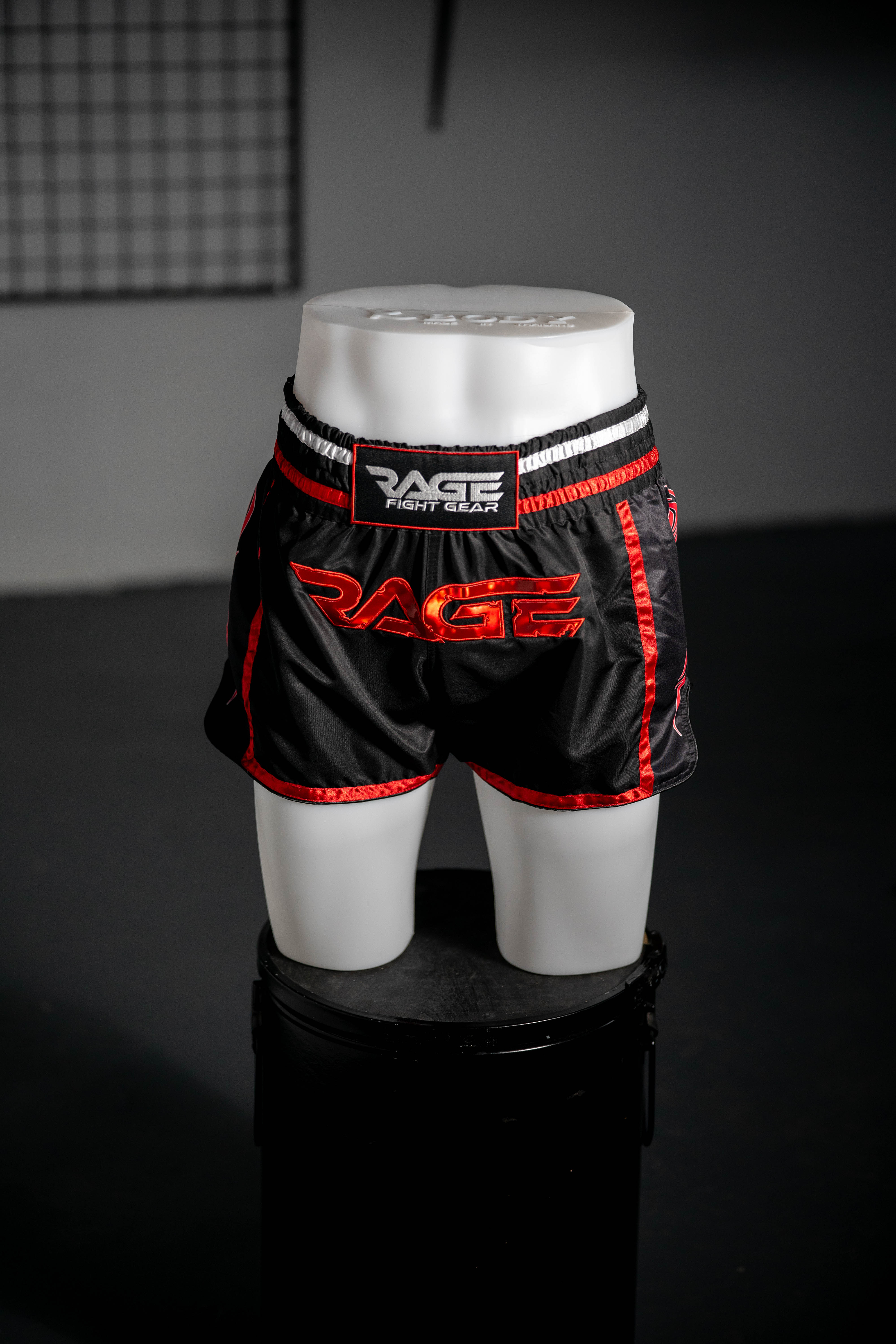 Muay Thai Shorts — muay thai shorts tatoo black red white